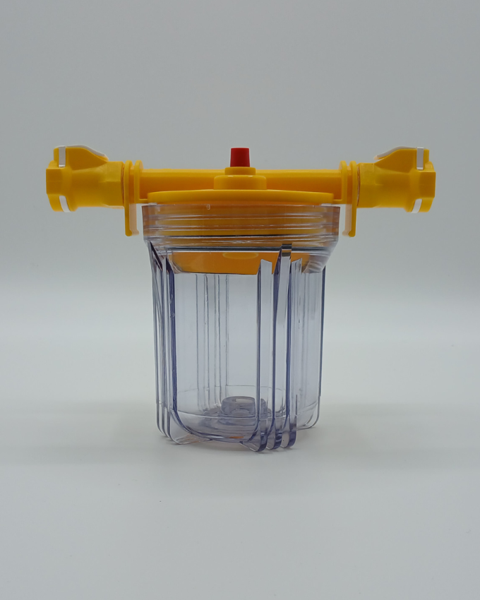 compact filter system with quick-connect and antibacterial effect for drinking water. Water filter