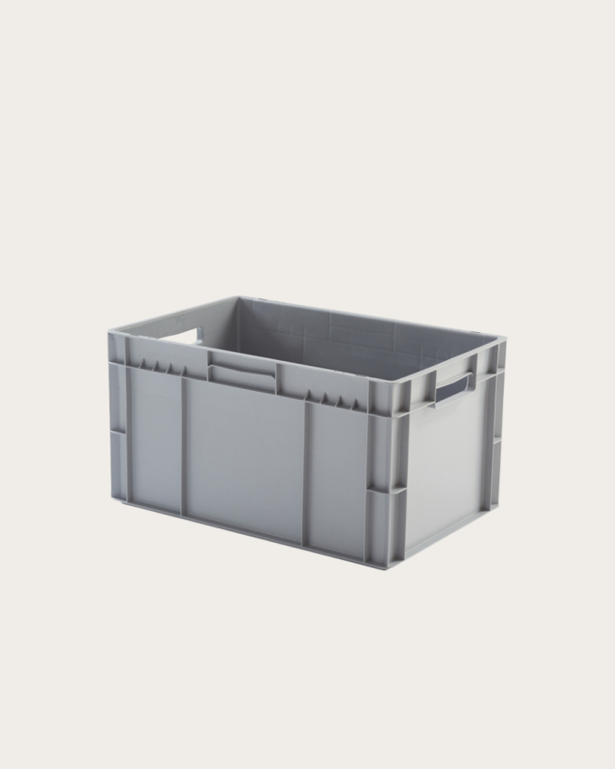 Caja gris de almacenamiento - 